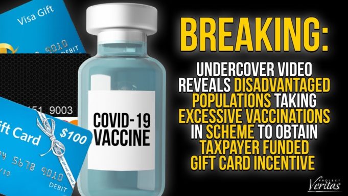 Disadvantaged Populations Taking Excessive Vaccines for Tax Funded Gift Card Incentive