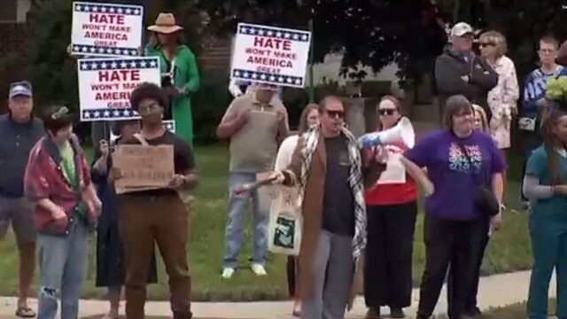 Sick Freaks Protest Outside Catholic School In Defense Of Trans Shooter