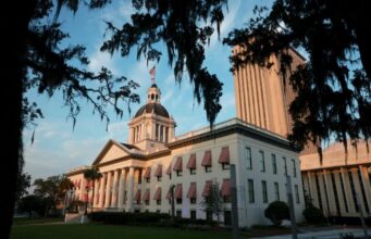 Florida To Investigate Teachers Found Celebrating Charlie Kirk Assassination The Florida Historic Capitol sits near the 22-story New Capitol building, which together are part of the Capitol Complex in Tallahassee, Fla., on July 26, 2023. Joe Raedle/Getty Images