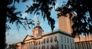 Florida To Investigate Teachers Found Celebrating Charlie Kirk Assassination The Florida Historic Capitol sits near the 22-story New Capitol building, which together are part of the Capitol Complex in Tallahassee, Fla., on July 26, 2023. Joe Raedle/Getty Images
